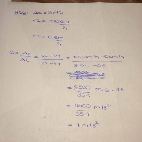 Hier die Rechnung :) - (Schule, Physik, Formel)