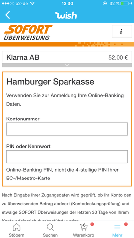 Ist Das Normal Das Man Bei Sofort Uberweisung Den Pin Eingeben