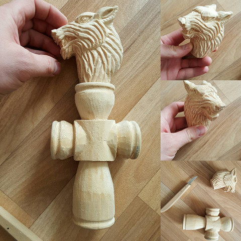 Meine erste Arbeit - (Holz, Schnitzen, Bildhauerei)