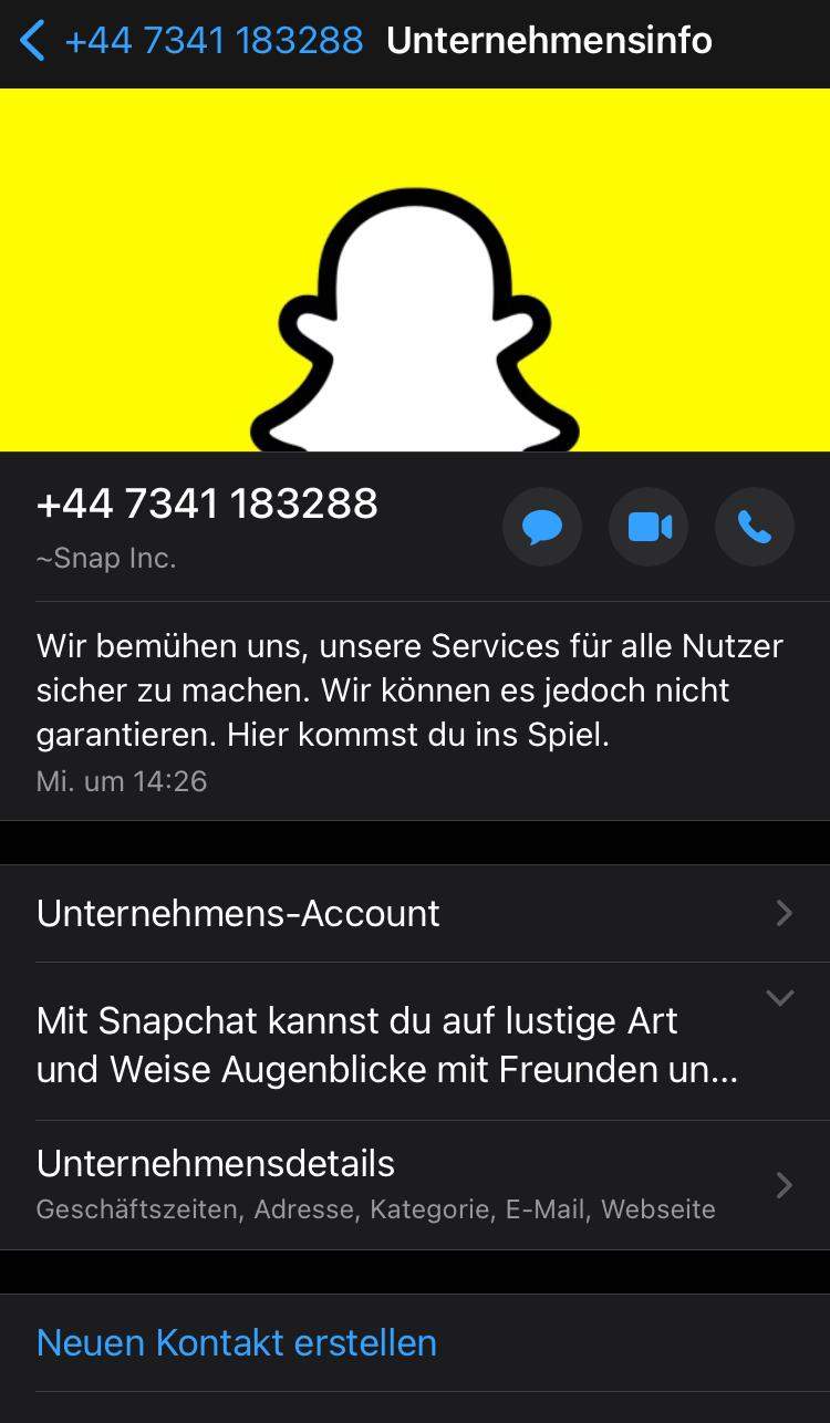 Ist das Snapchat oder einer der mich hacken will? Handy, Smartphone)