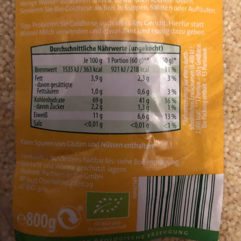 Goldhirse - (Gesundheit und Medizin, essen, Ernährung)