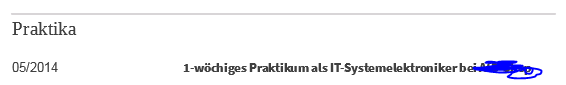 - (Schule, Bewerbung, Ausbildung und Studium)