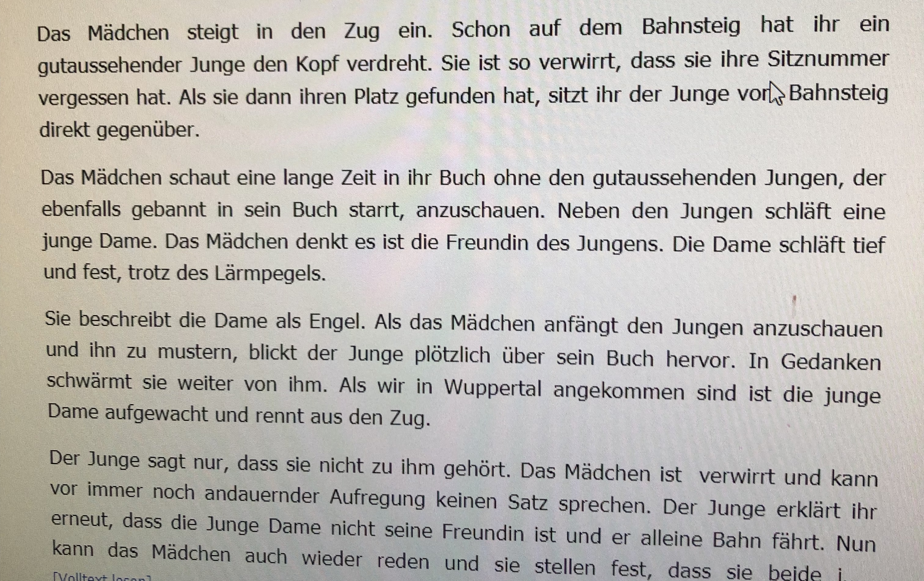 Ist dass eine gute Inhaltsangabe? (Deutsch) Ist dass eine gute Inhaltsangabe? (Deutsch)