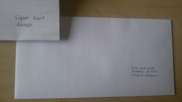 mix fare wilderness Ist der Brief so richtig beschriftet, wenn er an ein Postfach soll?  (Beschriften)