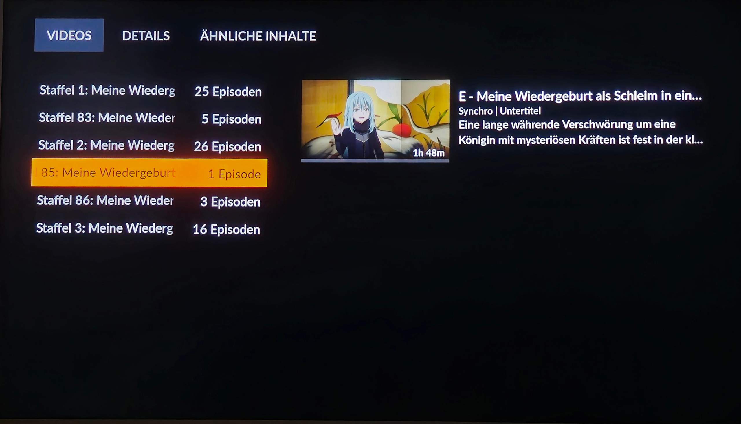 Meine Wiedergeburt als Schleim in einer anderen Welt Staffel 1