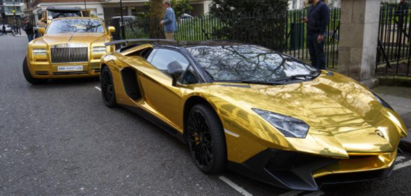 Ist der goldene Lamborghini für euch eine Art Provokation?