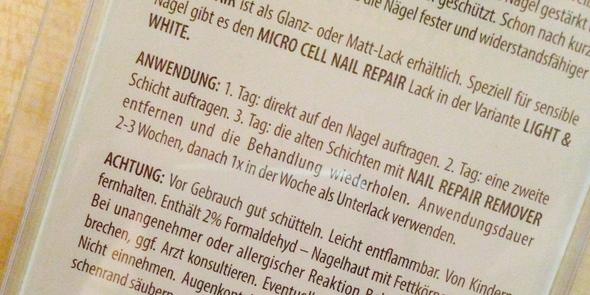 Bei der Anwendung steht 'Nail Repair Remover'muss das der sein oder ist das egal - (Nagellack, Drogerie, nagelhärter)