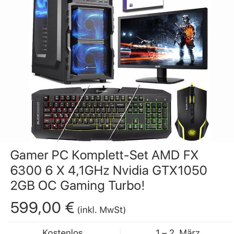 Amd Fx 6300 gtx 1050 2gb OC Preis gut ? - (PC, Preis, Leistung)