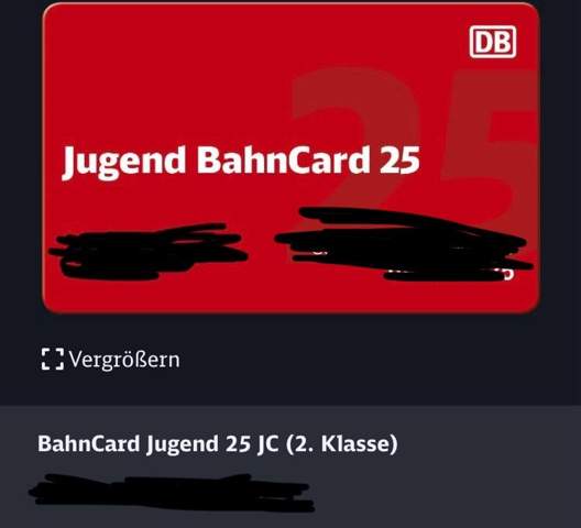 Ist die Jugend BahnCard 25 in der 1. Klasse gültig? (Bahn, Zug ...