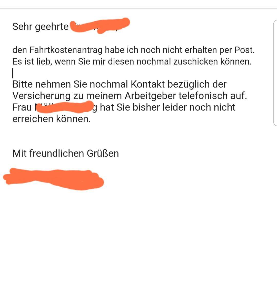 Ist die Mail so in Ordnung? (EMail, Jobcenter)