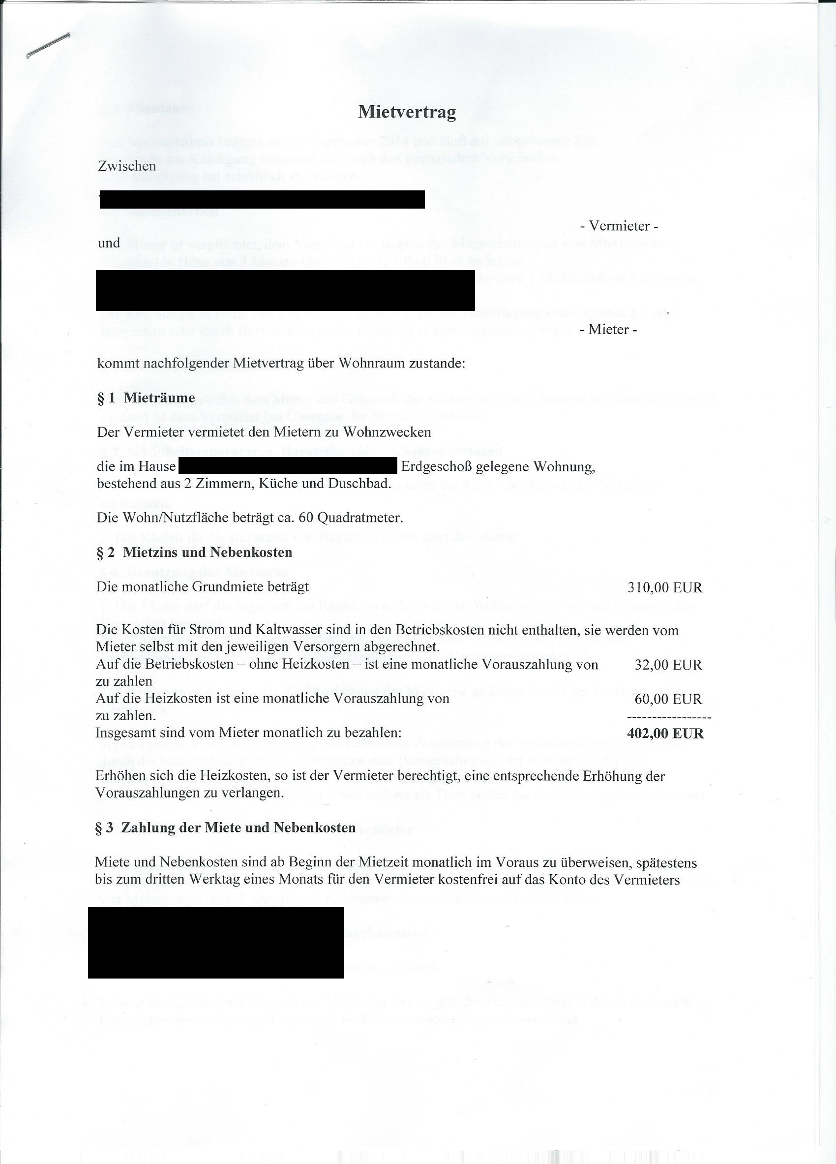 Ist die Nebenkostenabrechnung (und Erhöhung) rechtens? (Miete ...