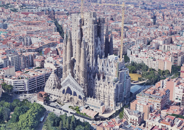 Ist die Sagrada Familia aus Sand gebaut?