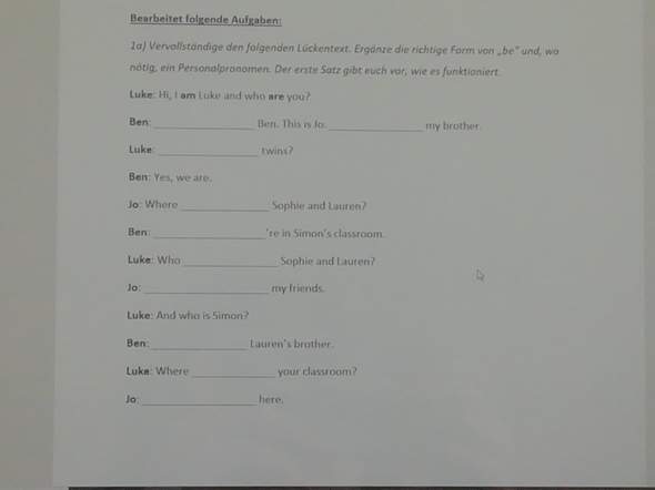 - (Schule, Sprache, Englisch)
