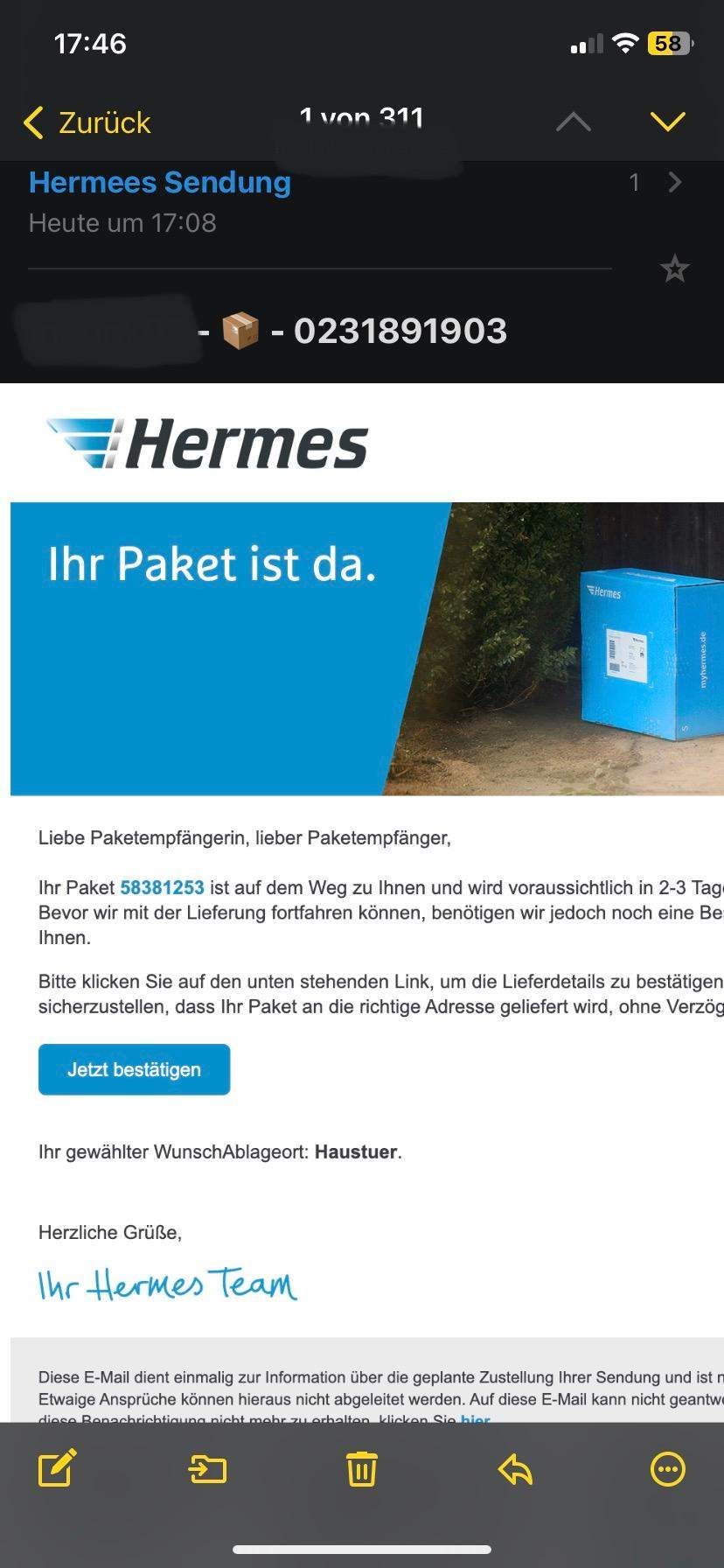 Vom TÜV geprüft und für gut befunden - Hermes mit der Note 1,9 bewertet