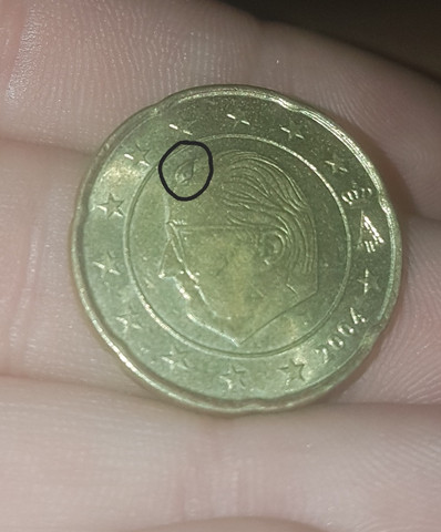 Münze markiert  - (Wert, Münzen, Fehlprägung)