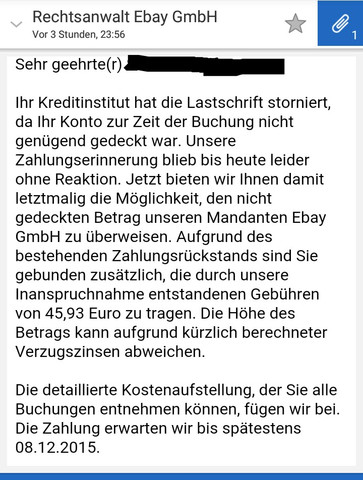 Ist Diese E Mail Ein Fake Abzocke Ebay Mahnung Abzocker
