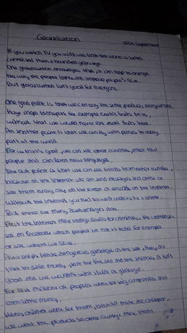 - (Schule, Englisch, Argumentation)