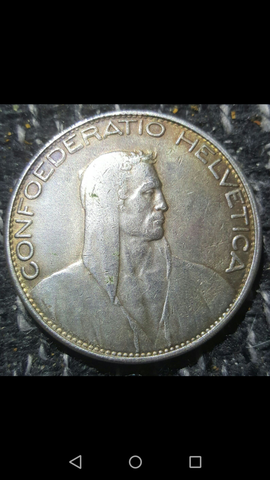 5 chf - (Geld, Schweiz, Münzen)