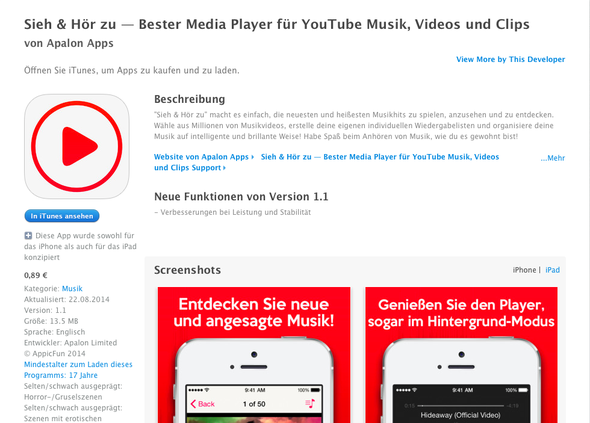 1. - (Musik, Handy, YouTube)