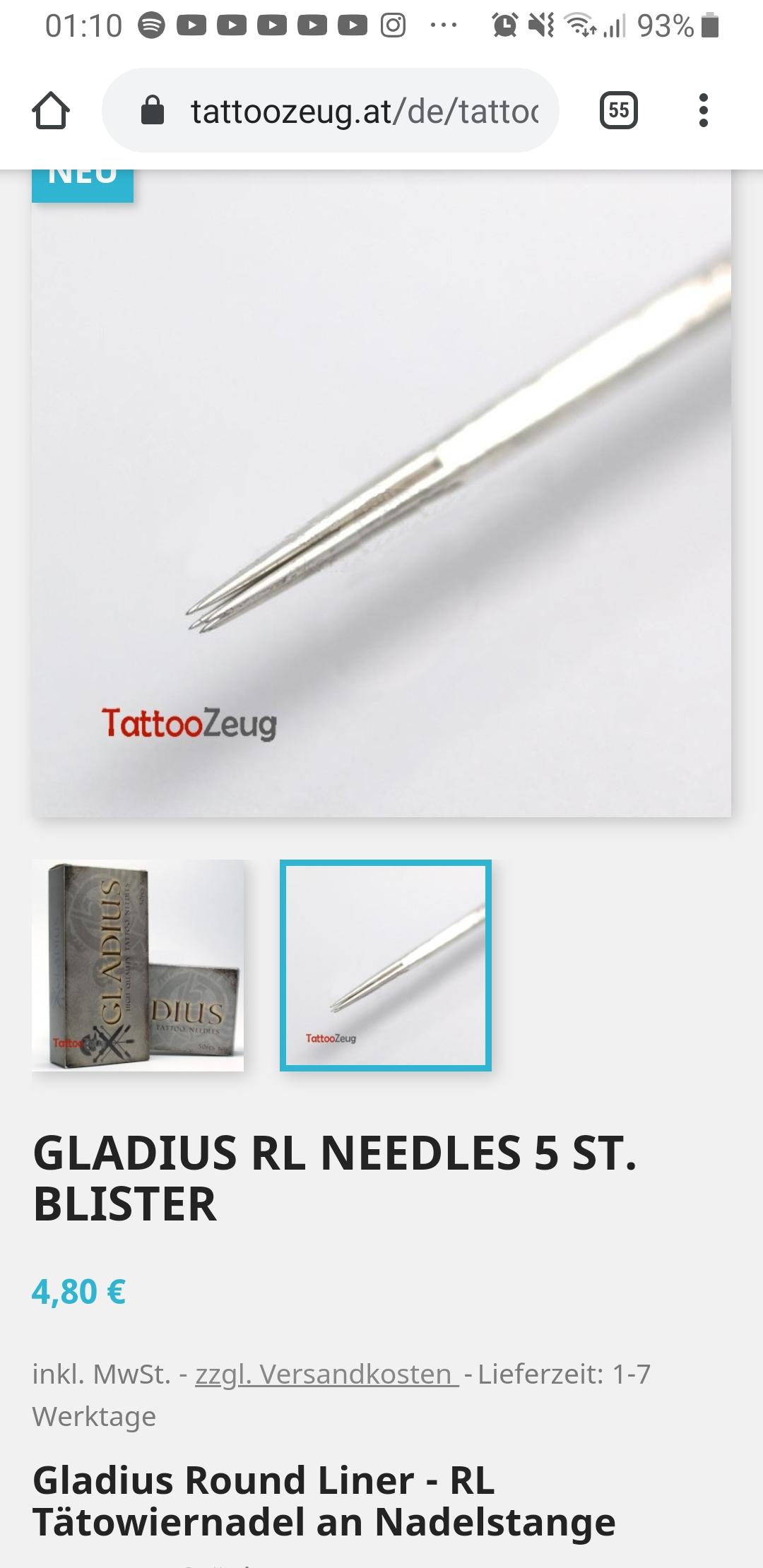 Ist Diese Nadel Zum Selbst Tattoowieren Geeignet Tattoo Tatowieren