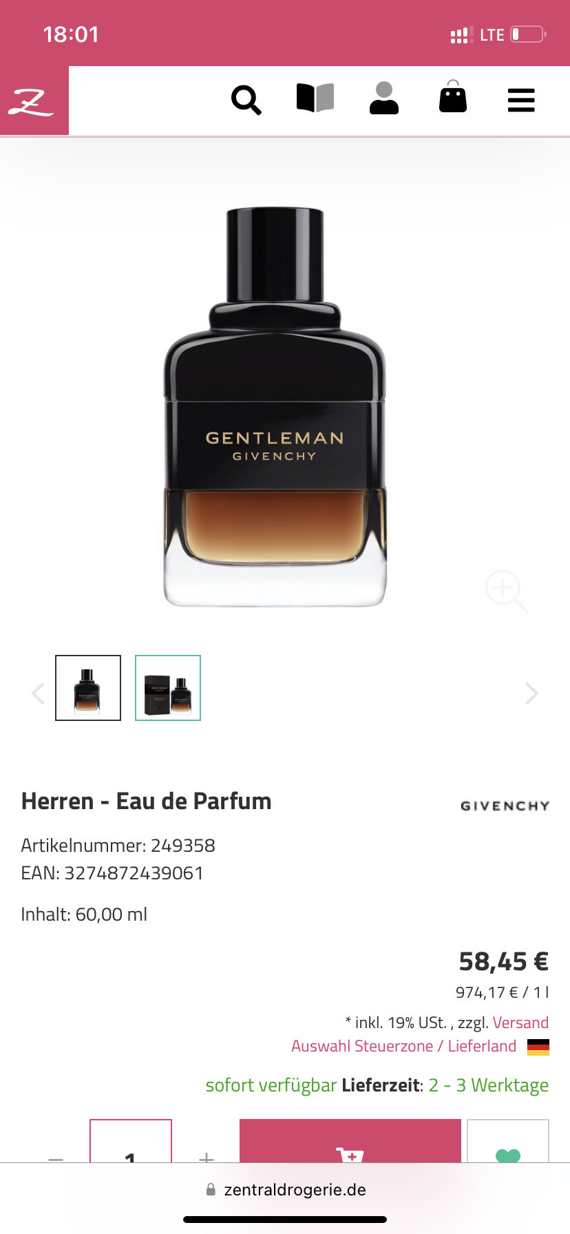 Ist diese Parfum Seite seriös? Parfüm, Drogerie)