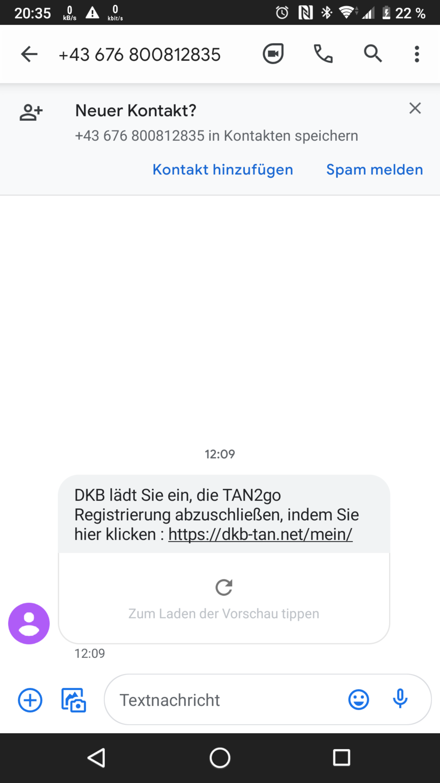 Ist Diese SMS Spam? (Internet, Telefon)