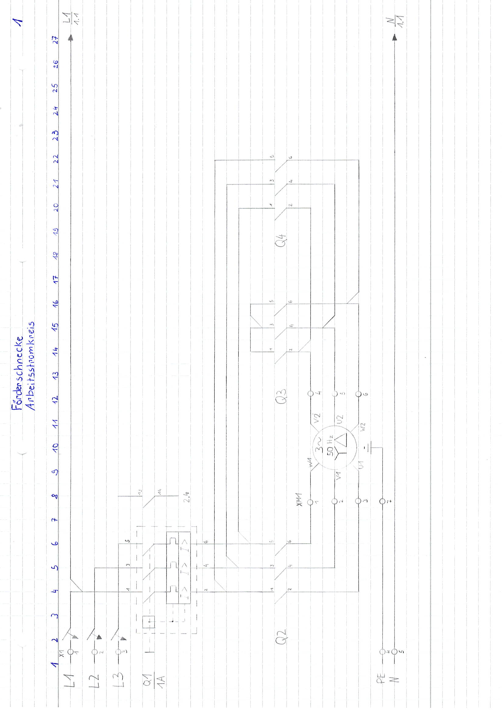 Ist diese Stern-Dreieck Schaltung so in Ordnung (Bild)? (Elektrotechnik