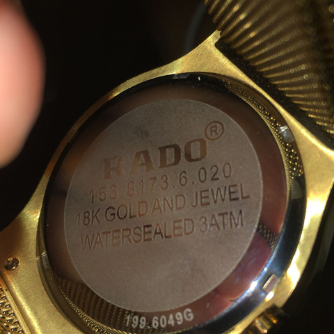 Hier die Seriennummer - (Uhr, Rado)