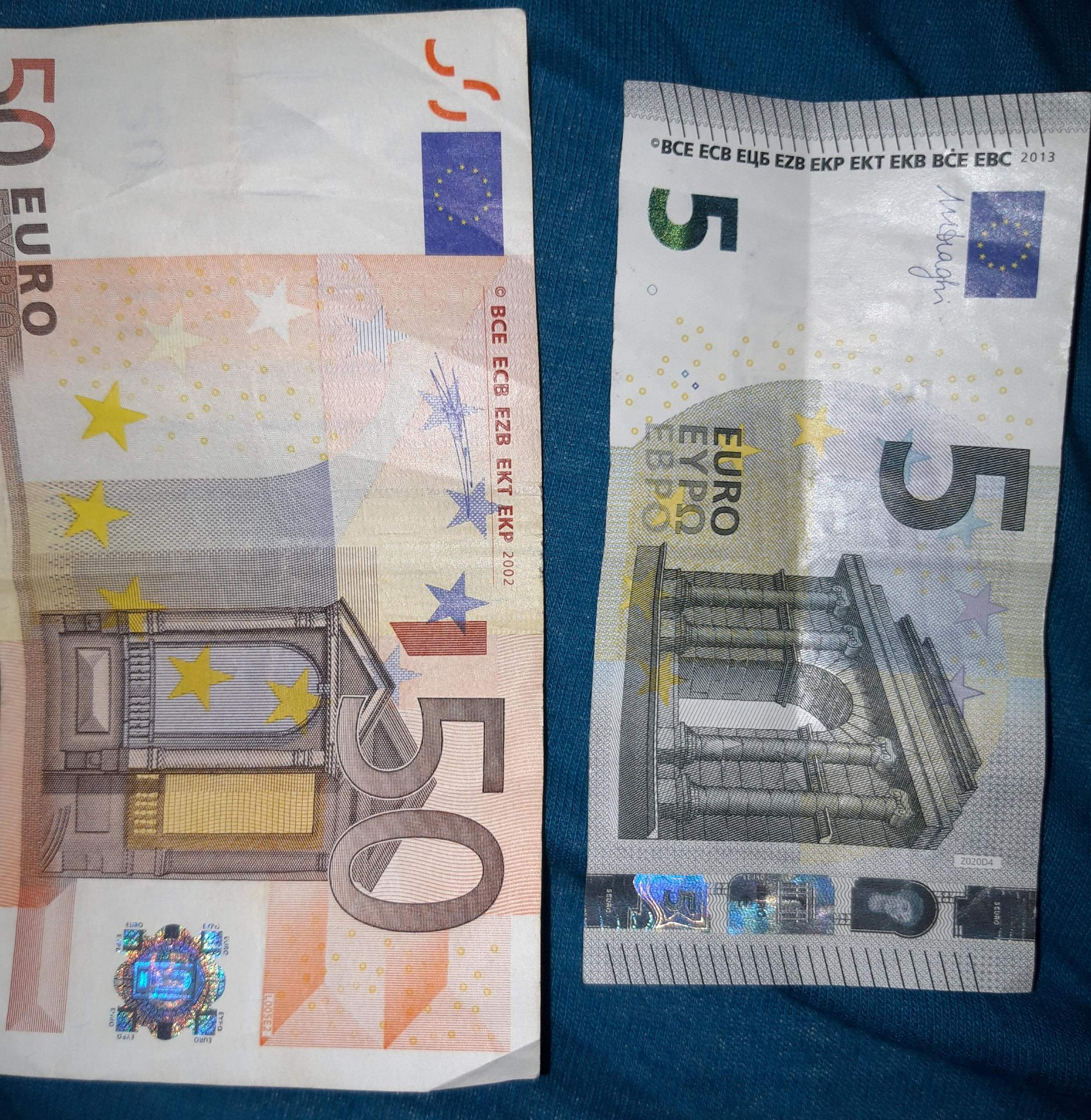Ist dieser 50 Euro schein eine blĂĽte? (Geld)