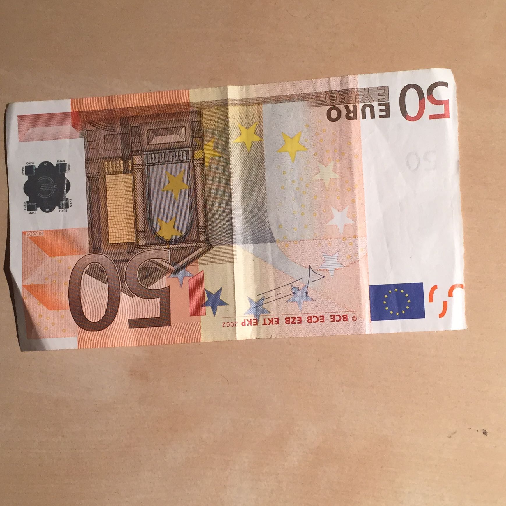 Ist dieser 50 Euro Schein gültig? (Geld)