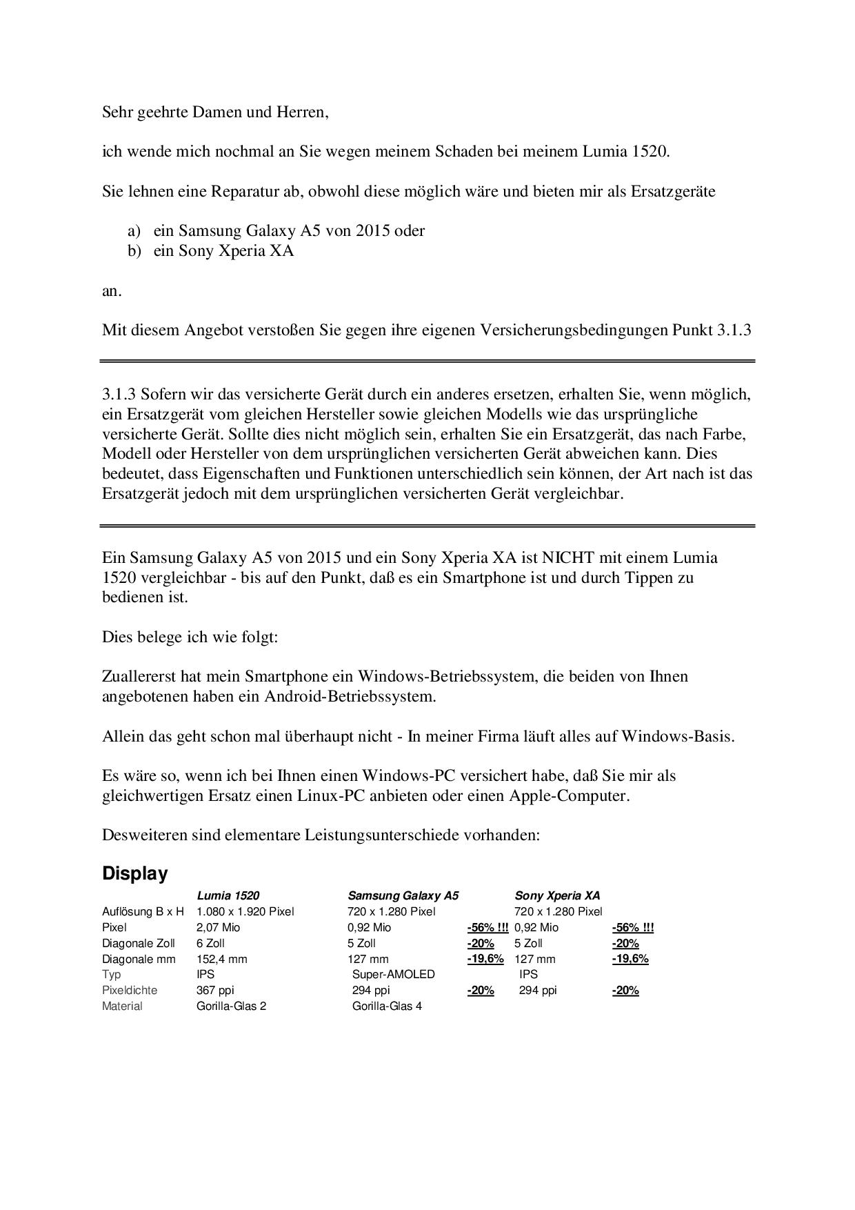 Ist Dieser Beschwerdebrief Bei Meiner Handyversicherung So Sinnvoll Handy Smartphone Versicherung