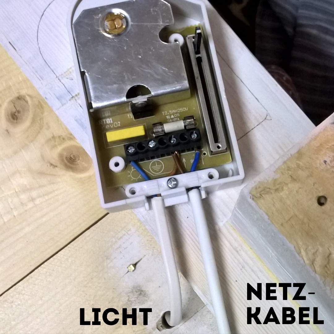 Ist dieser Dimmer korrekt verkabelt (entsprechend dem Schaltbild