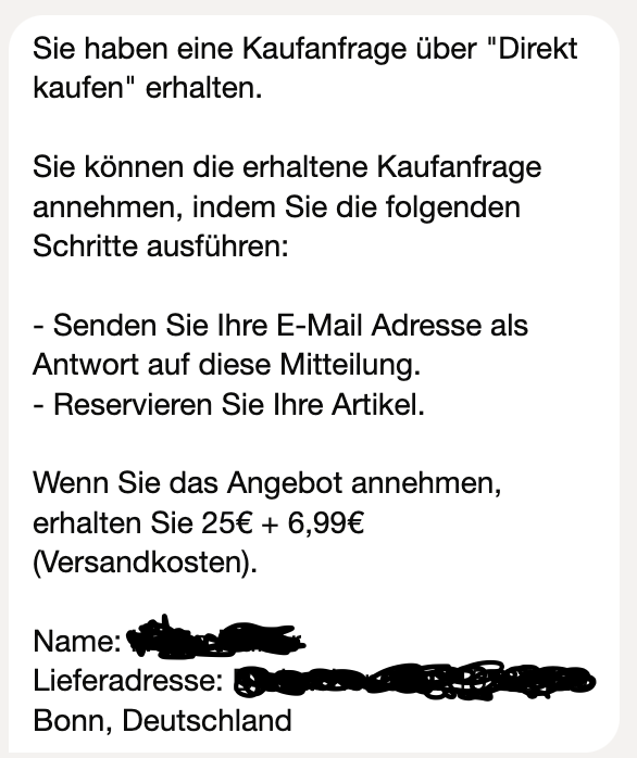 Ist dieser Käufer seriös (Ebay Kleinanzeigen)? (PayPal, Betrug, bezahlen)