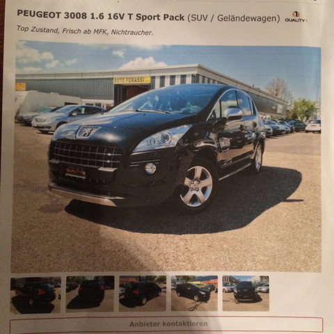 Peugeot 3008, 86000km - (Auto, Schweiz, Peugeot)