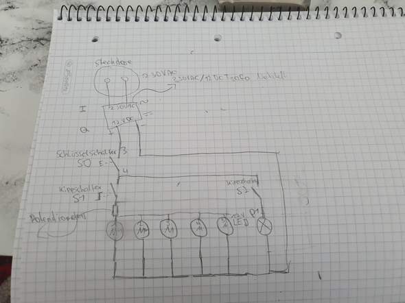 Ist dieser Stromlaufplan richtig so? (Computer, Technik, Technologie)