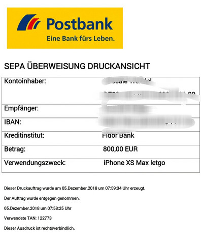 Ist Dieser Uberweisungsbeleg Echt Oder Gefalscht Da Geld Immer Noch Nicht Auf Konto Uberweisung Online Banking Postbank
