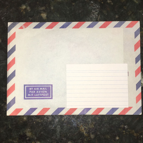 (Der obengenannte Brief, das Abgedeckte ist die Adresse) - (Post, Ausland, Brief)