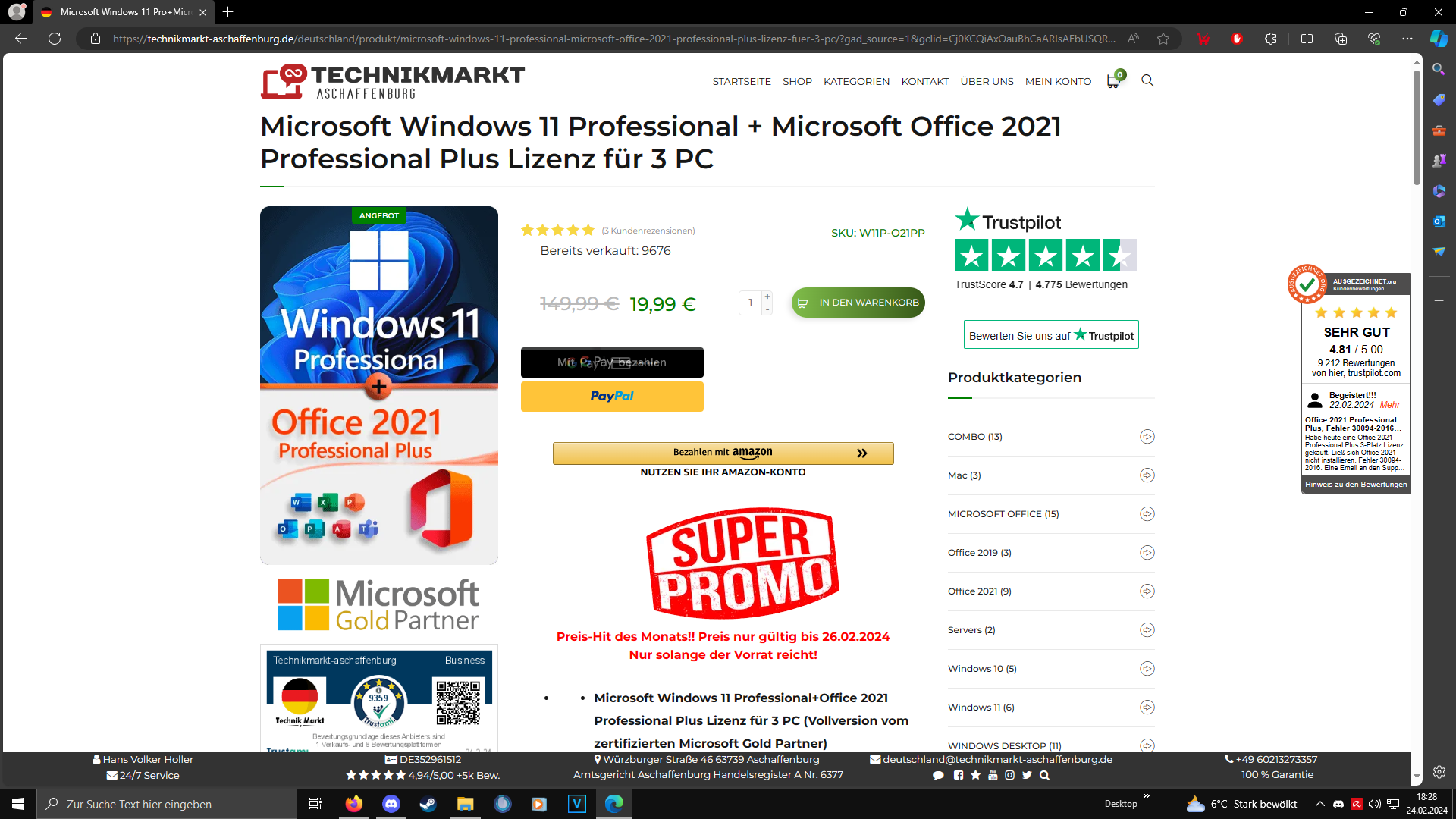 Ist dieser Windows Shop Legit? (Windows 10, Microsoft, Windows 11)