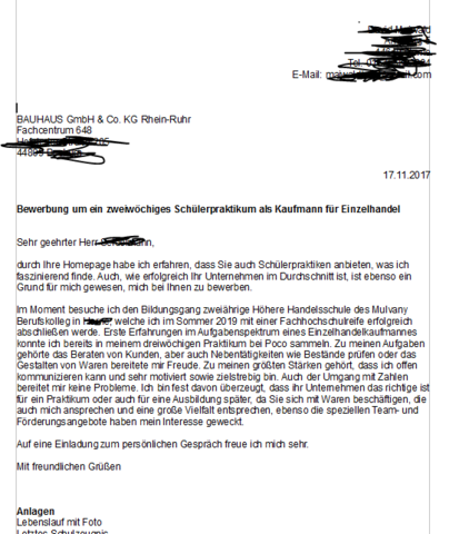 Ist Dieses Anschreiben Bewerbung Gut Poco Bewerbung
