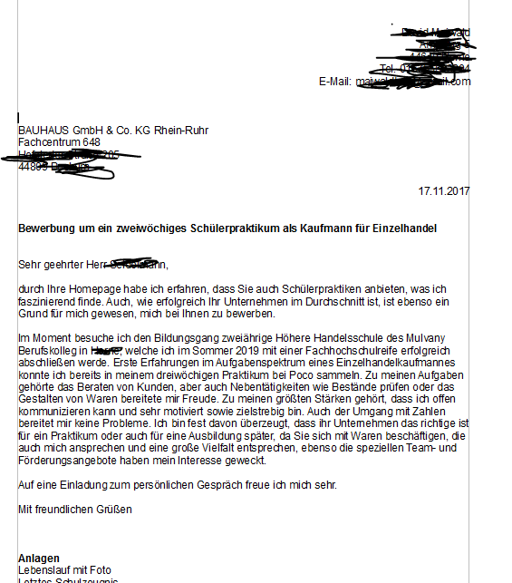 Ist dieses Anschreiben (Bewerbung) gut? Ist dieses Anschreiben (Bewerbung) gut?