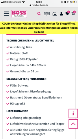 - (Möbel, Bett, Matratze)