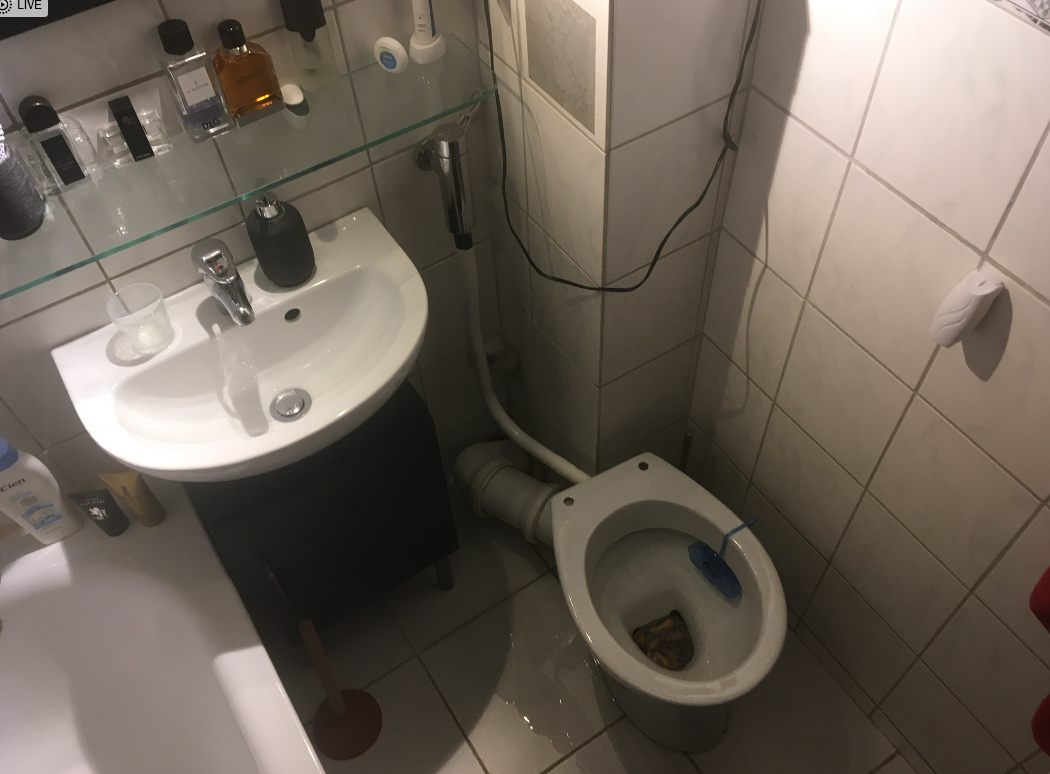 Ist dieses Rohr schlecht verlegt oder wieso verstopft die Toilette andauernd?