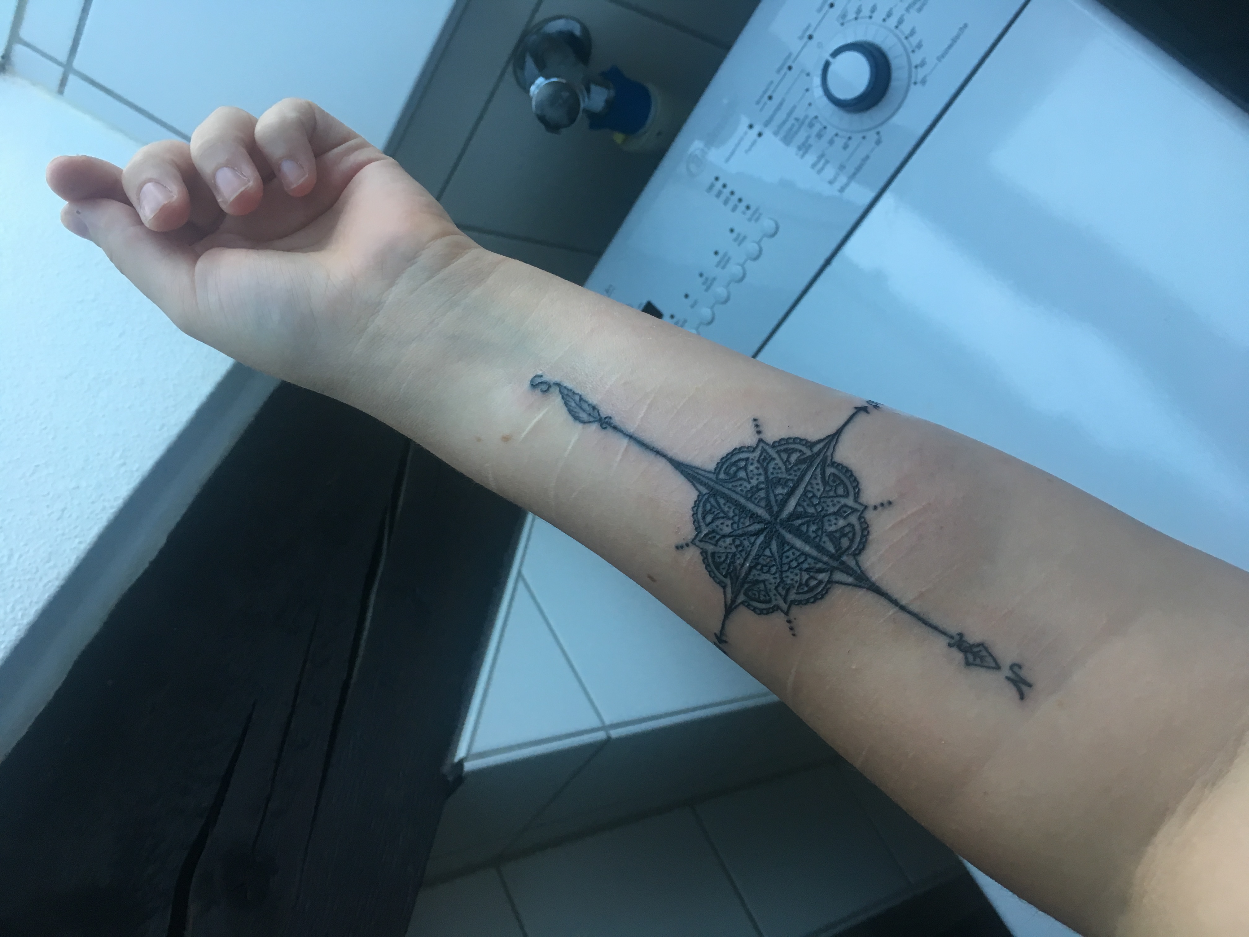 Ist ein großer Bluterguss normal bei einem frischen Tattoo? (Gesundheit)