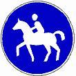Reiter - (Pferd, Straßenverkehr, Zeichen)