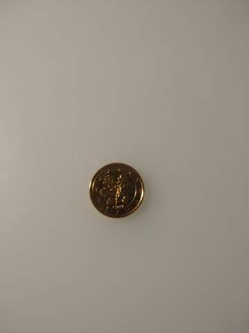 Ist eine Goldene 1 Cent Münze was wert?