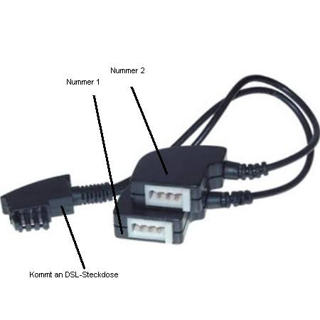 Adapter, der an DSL-Steckdose kommt - (Computer, Telefon, FRITZ!Box)