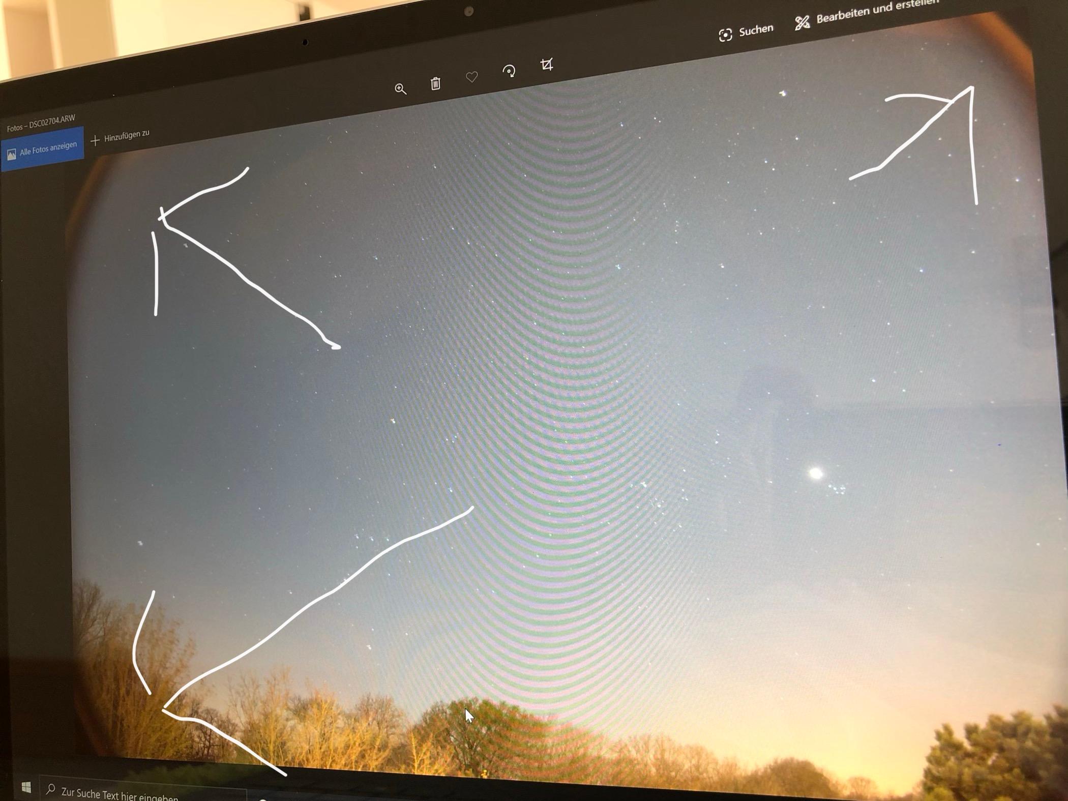 Ist Es Normal Das Man Auf Einem Raw Foto An Den Ecken Schwarze Stellen Hat Computer Technik Technologie