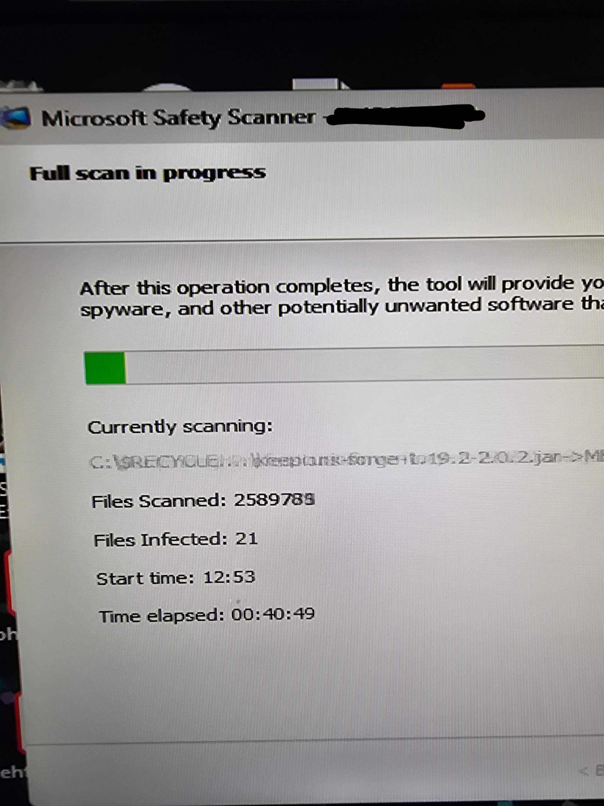 Ist es normal, dass der Microsoft Safety Scanner über 5 Millionen ...
