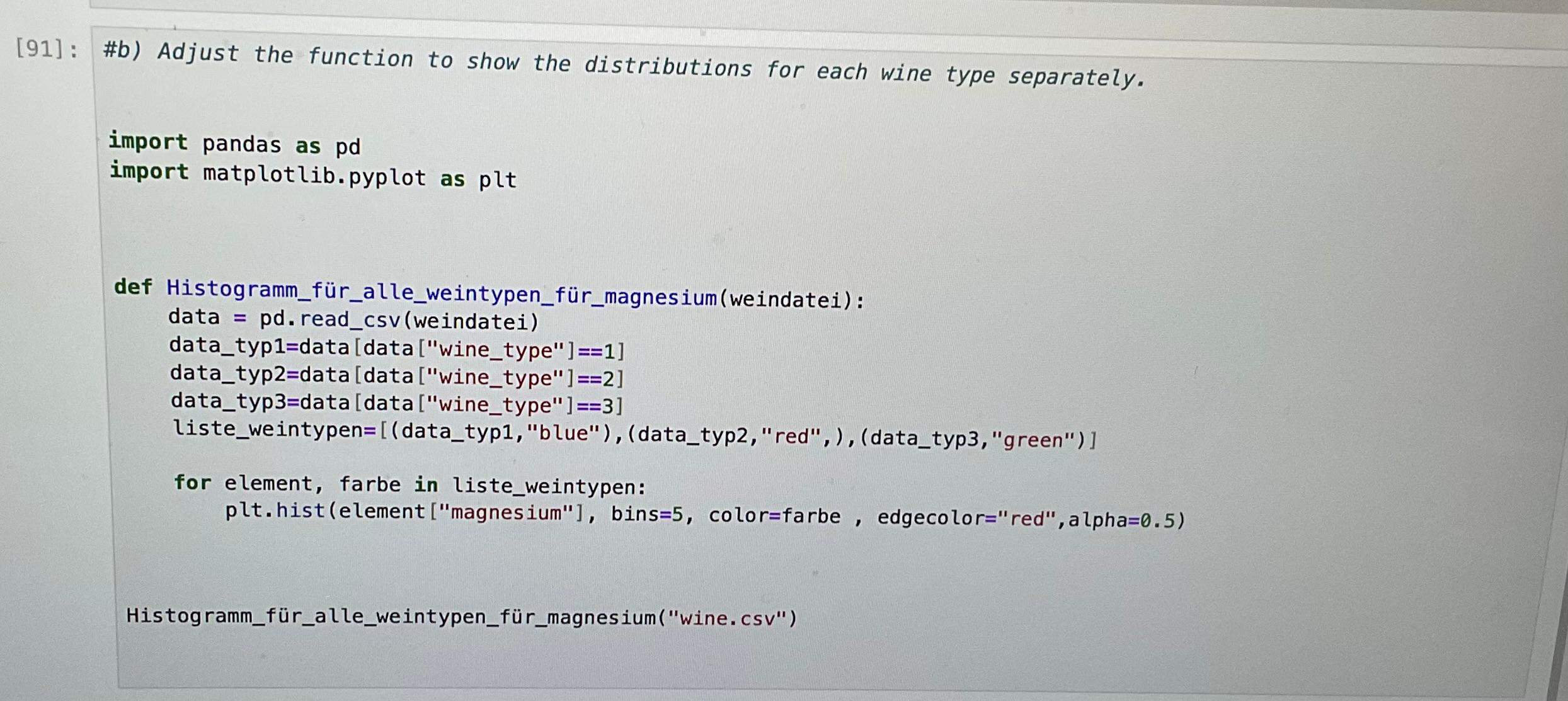 Ist es sinnvoll Bibliotheken wie z.B Panda oder matplotlib mehr im ...