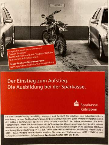Ist In Dieser Werbung Manipulation Enthalten Fur Die Werbeanalyse In Deutsch Schule Wirtschaft Und Finanzen Sparkasse